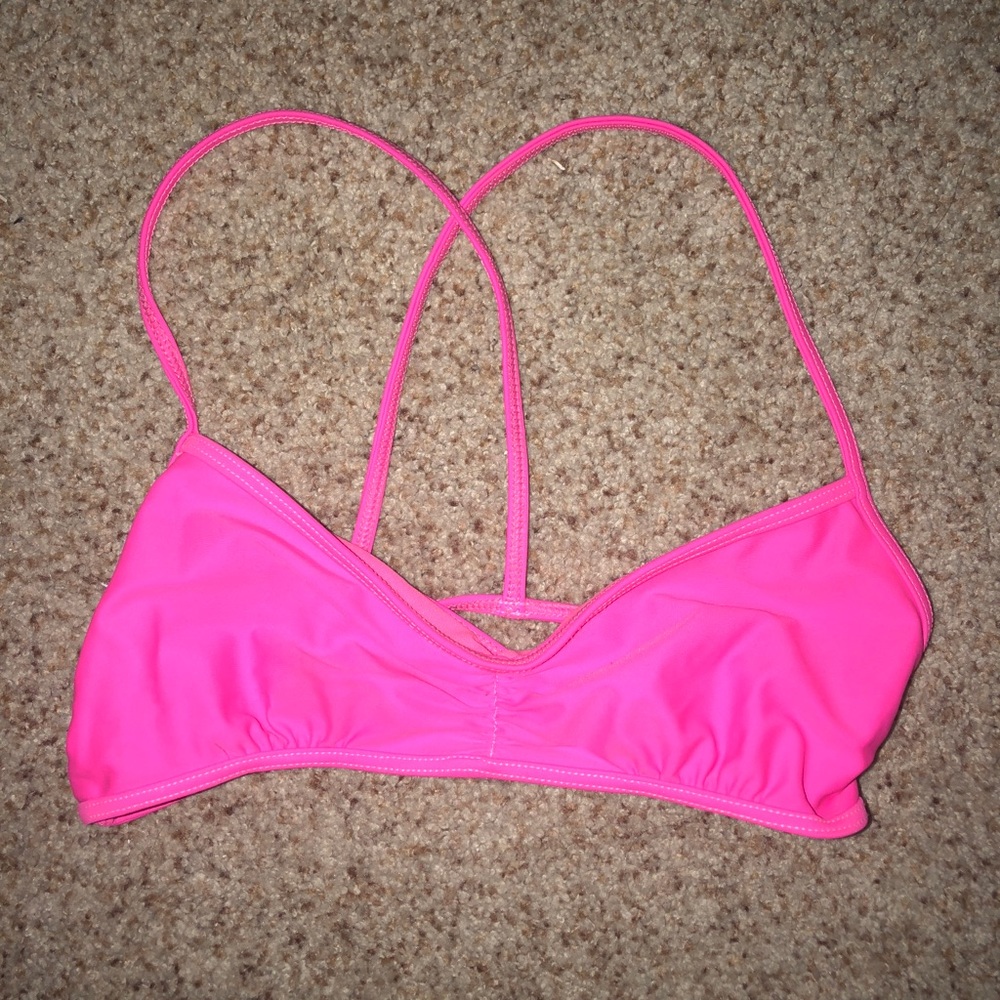 pink swim suit top